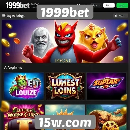 Exploração dos jogos disponíveis na plataforma 1999bet