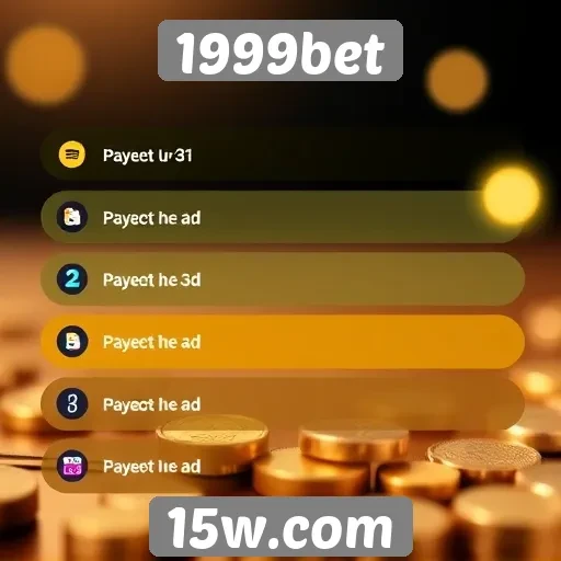 Métodos de pagamento no site 1999bet