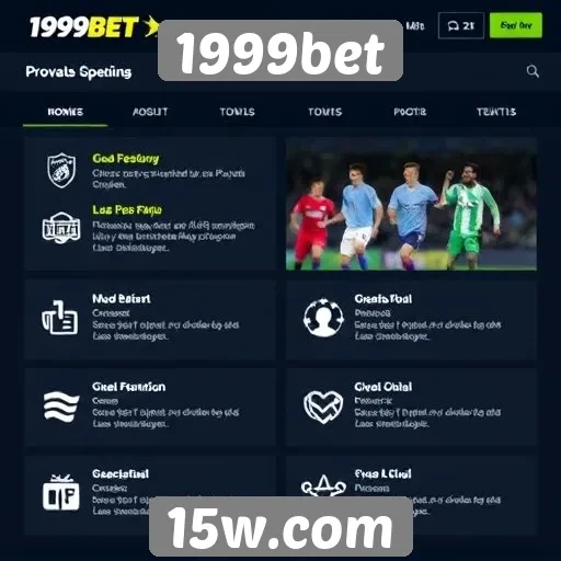Análise das funcionalidades do site 1999bet
